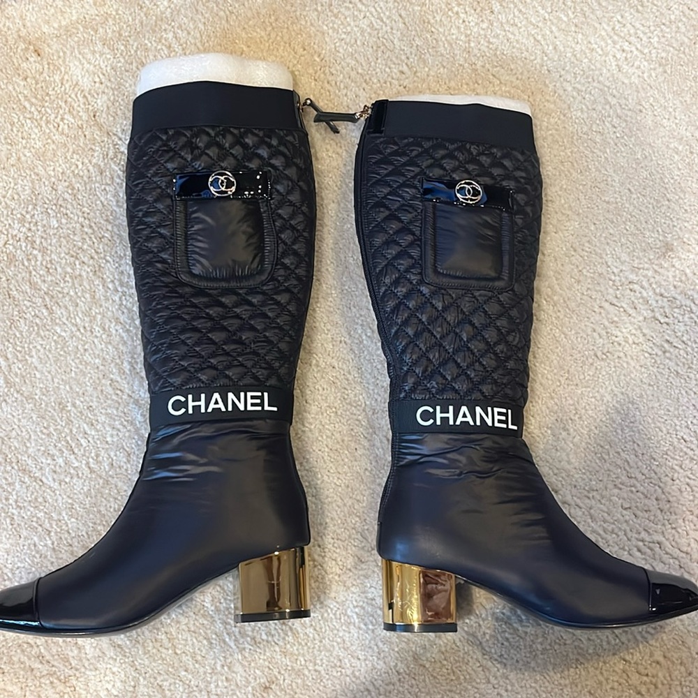 Chanel Black Boots